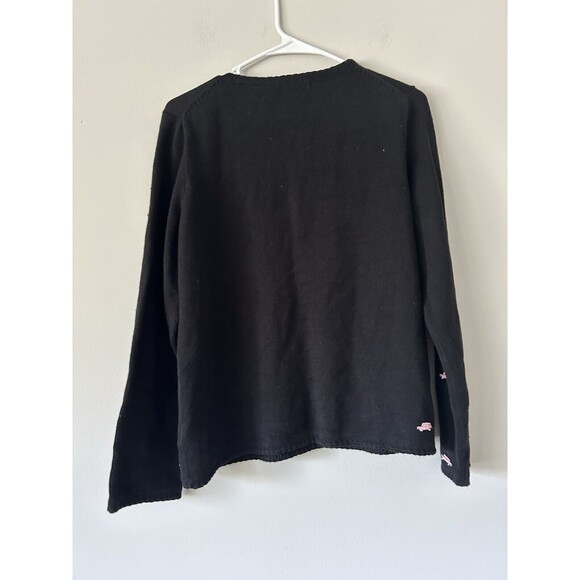 Vintage Michael Simon Pink Cadillac Cardigan Sweater Size Medium - Picture 2 of 10